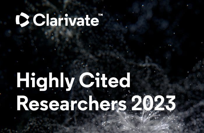 Clarivate Highly Cited Researchers official badge 2023
